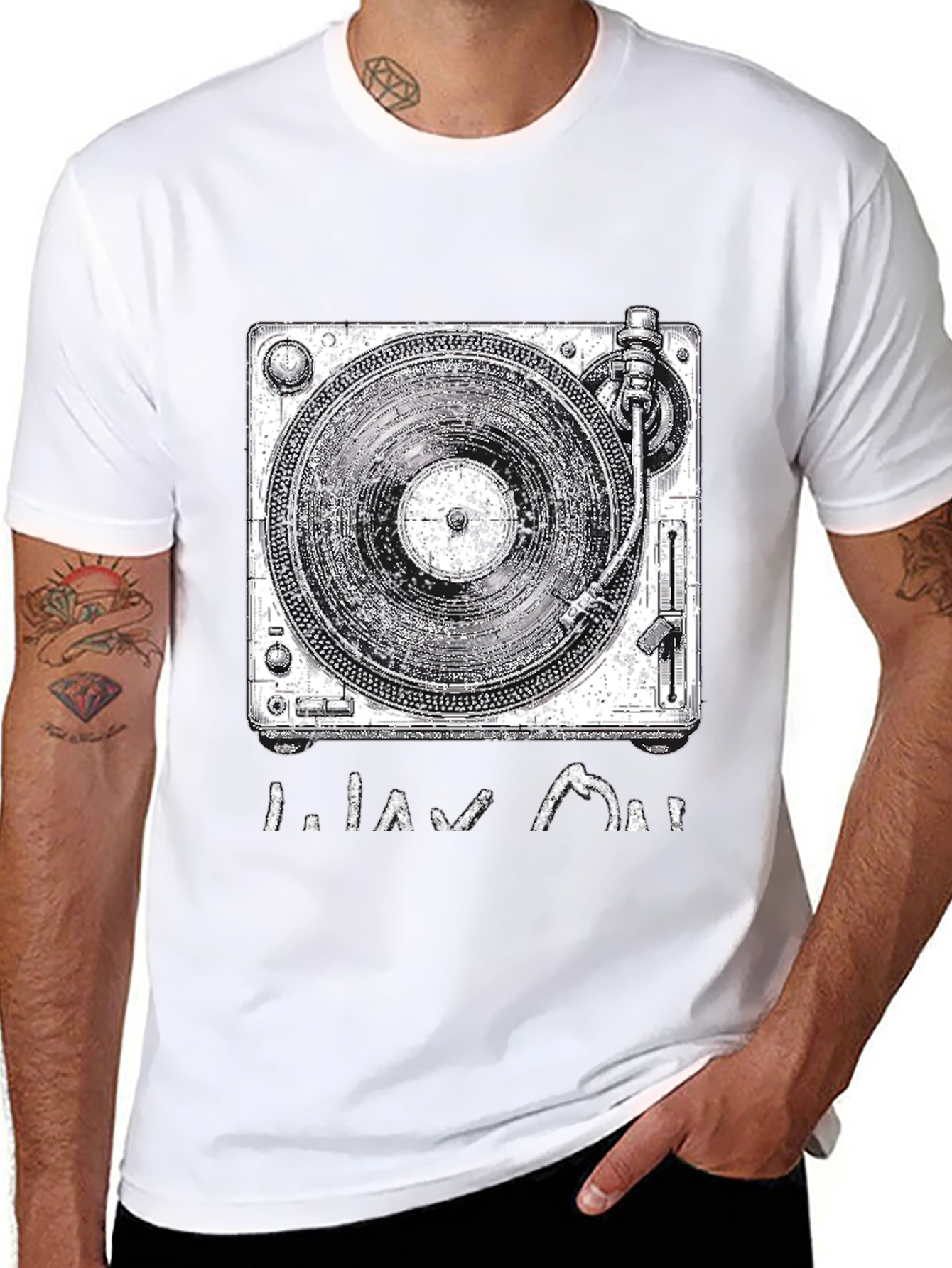 Turntable Graphic Tee - DJ Style