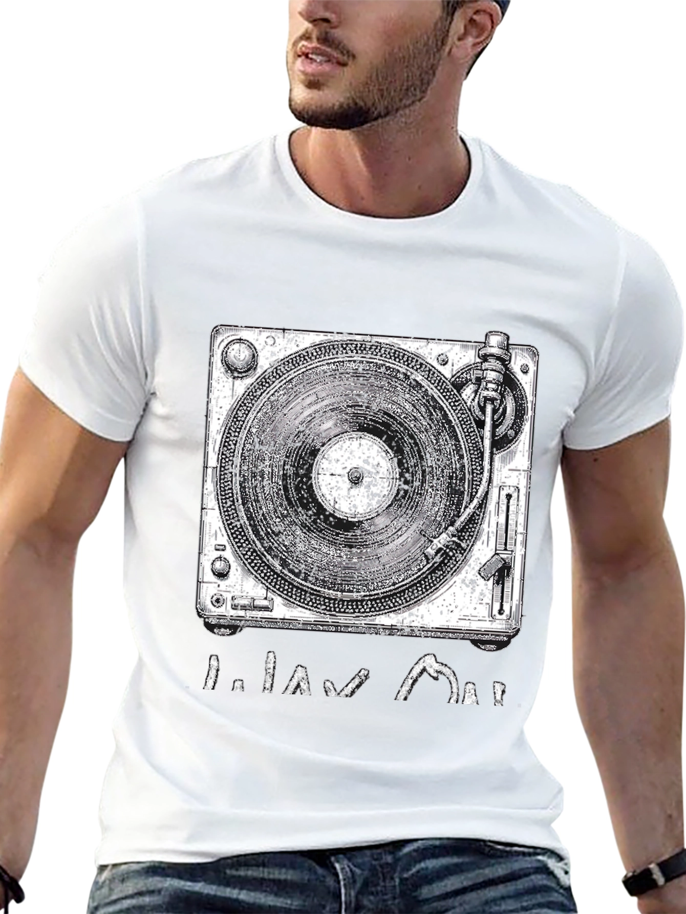 Turntable Graphic Tee - DJ Style