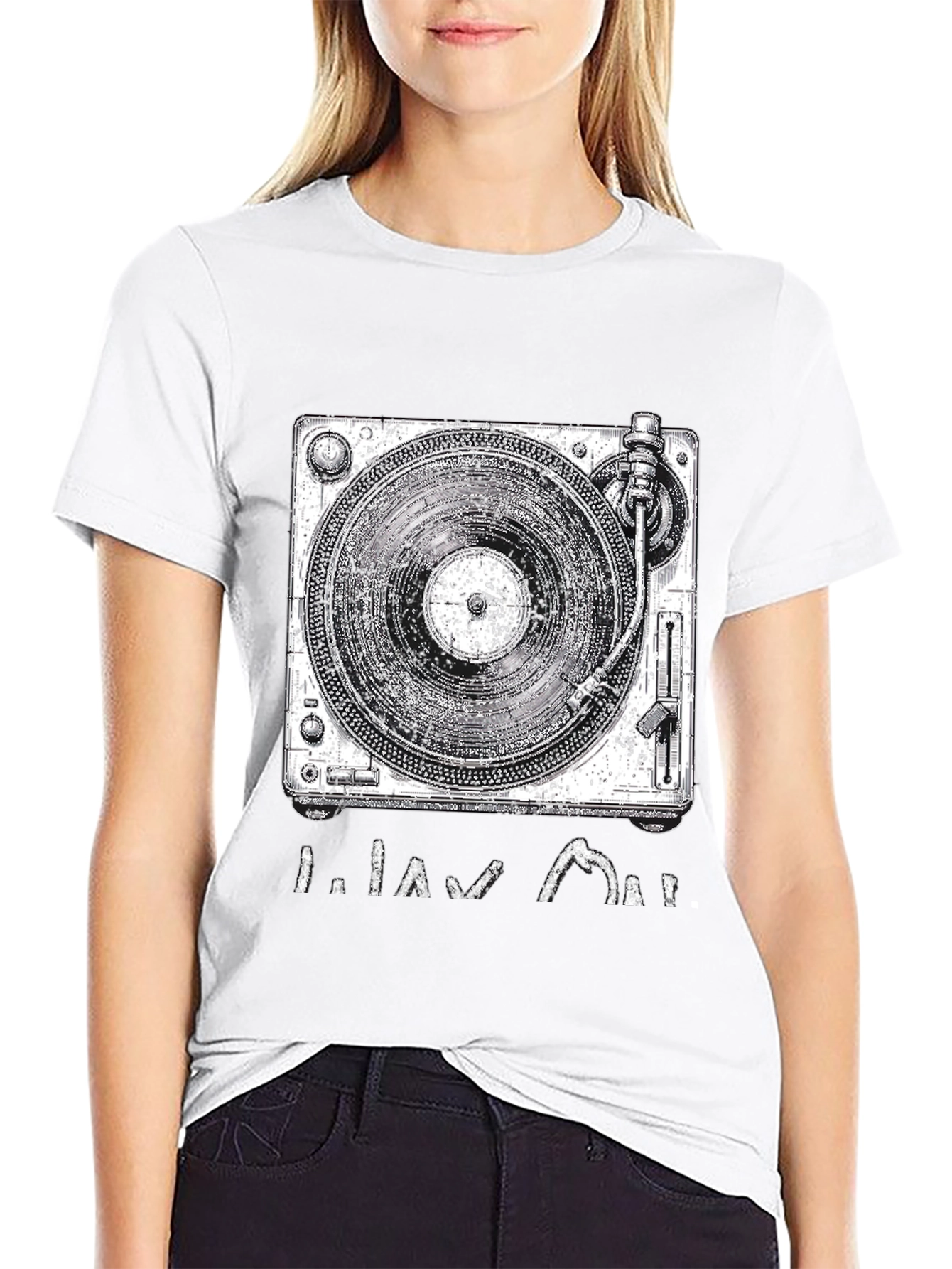 Turntable Graphic Tee - DJ Style