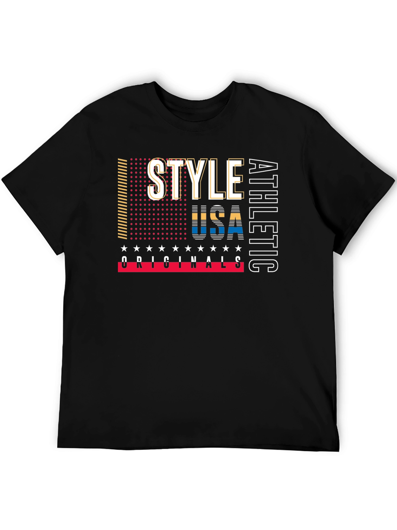 Stylish USA Athletic Originals Black T-Shirt
