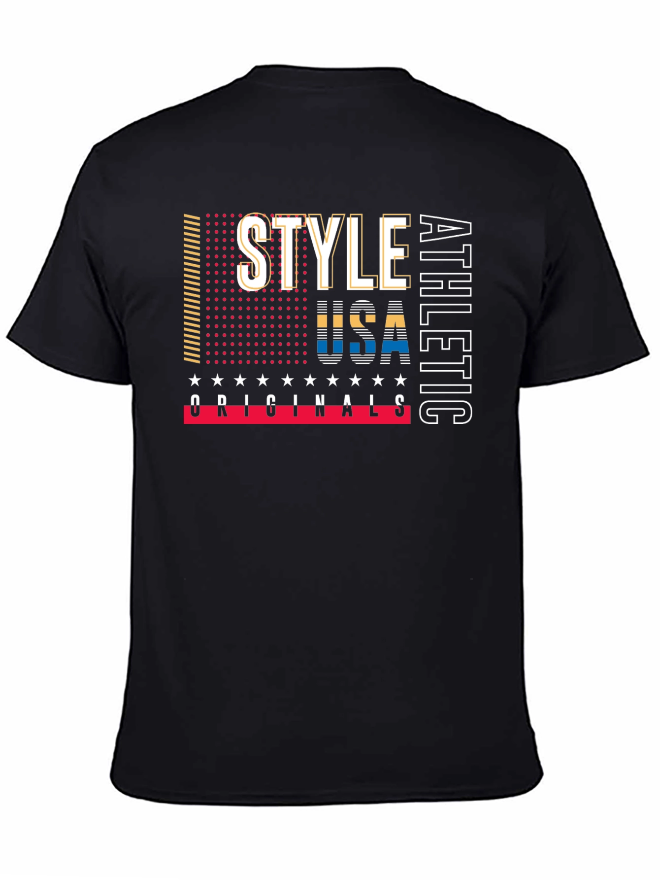 Stylish USA Athletic Originals Black T-Shirt
