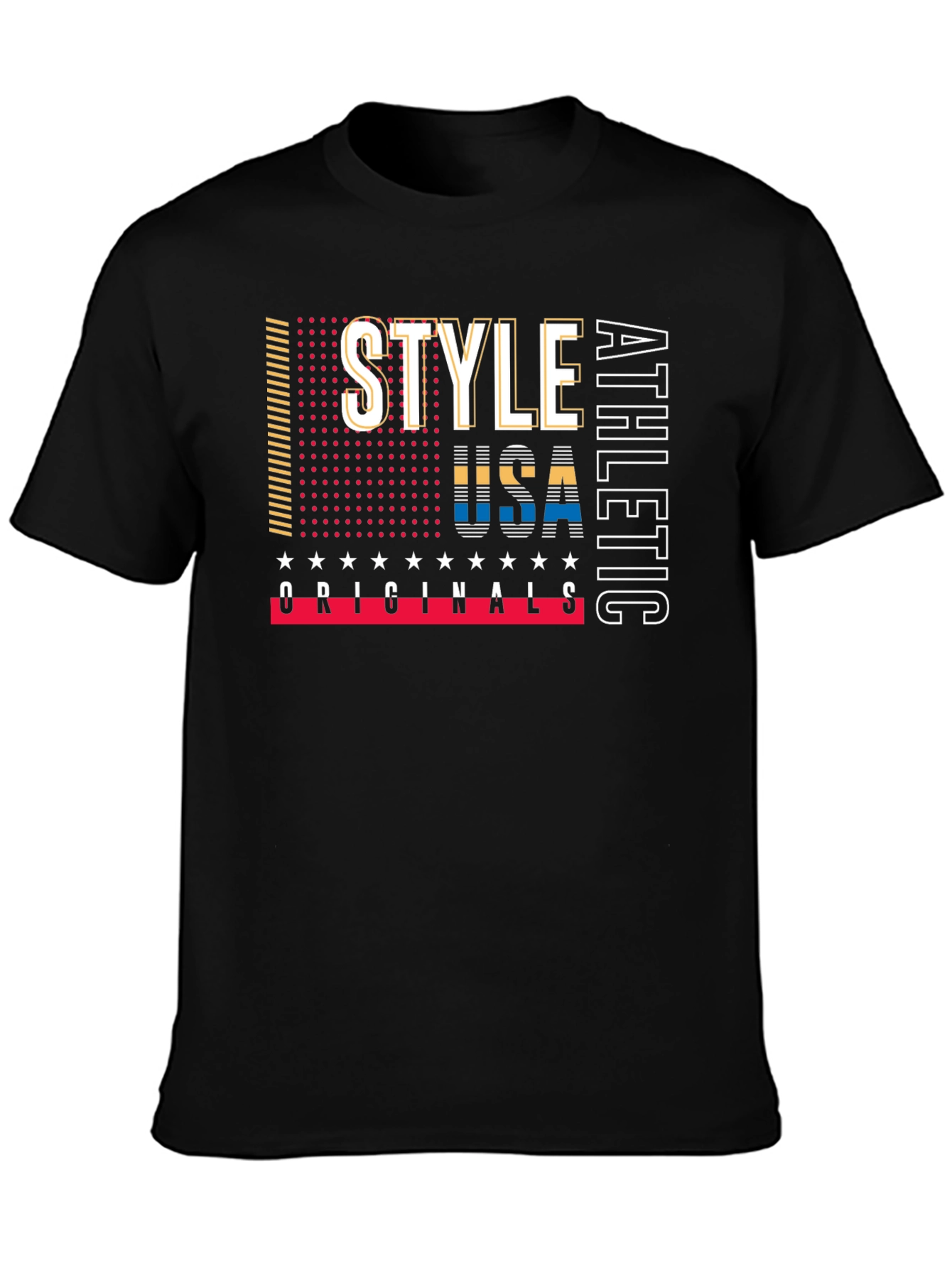 Stylish USA Athletic Originals Black T-Shirt