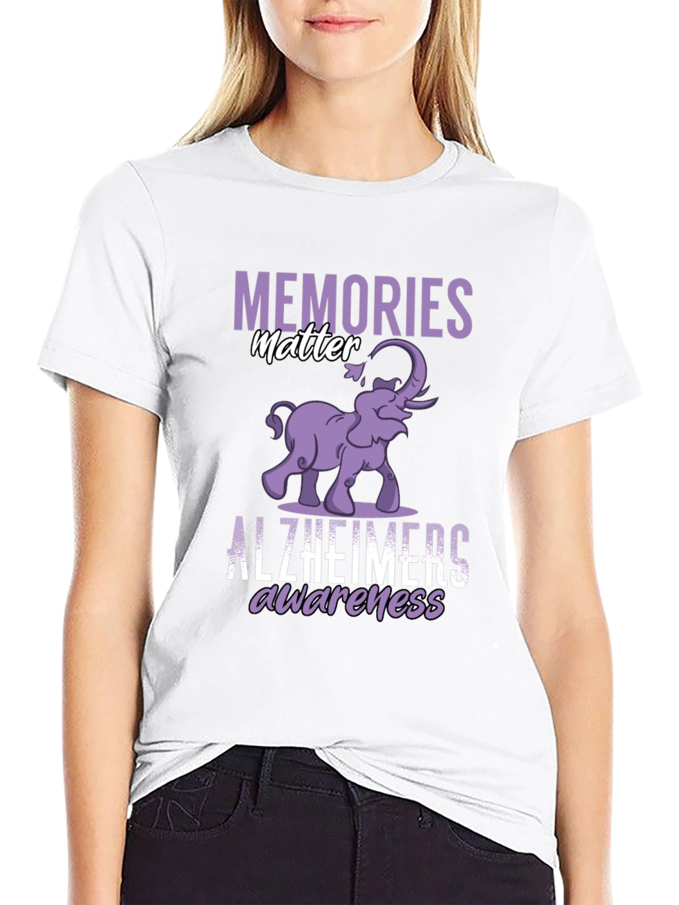 Alzheimers Awareness Graphic T-Shirt