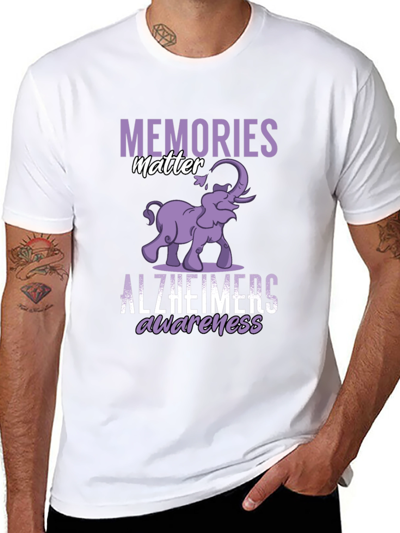 Alzheimers Awareness Graphic T-Shirt