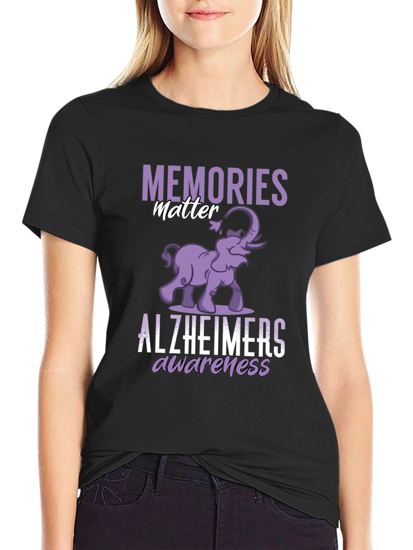 Alzheimers Awareness Graphic T-Shirt