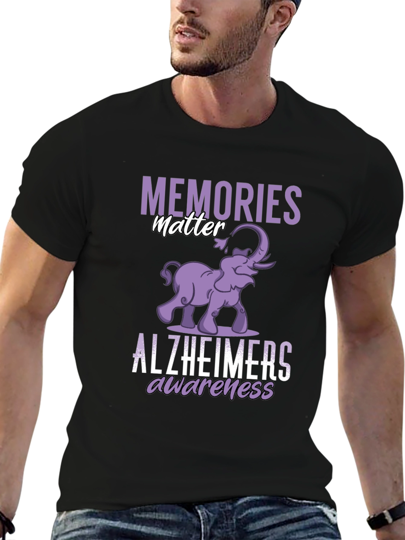 Alzheimers Awareness Graphic T-Shirt
