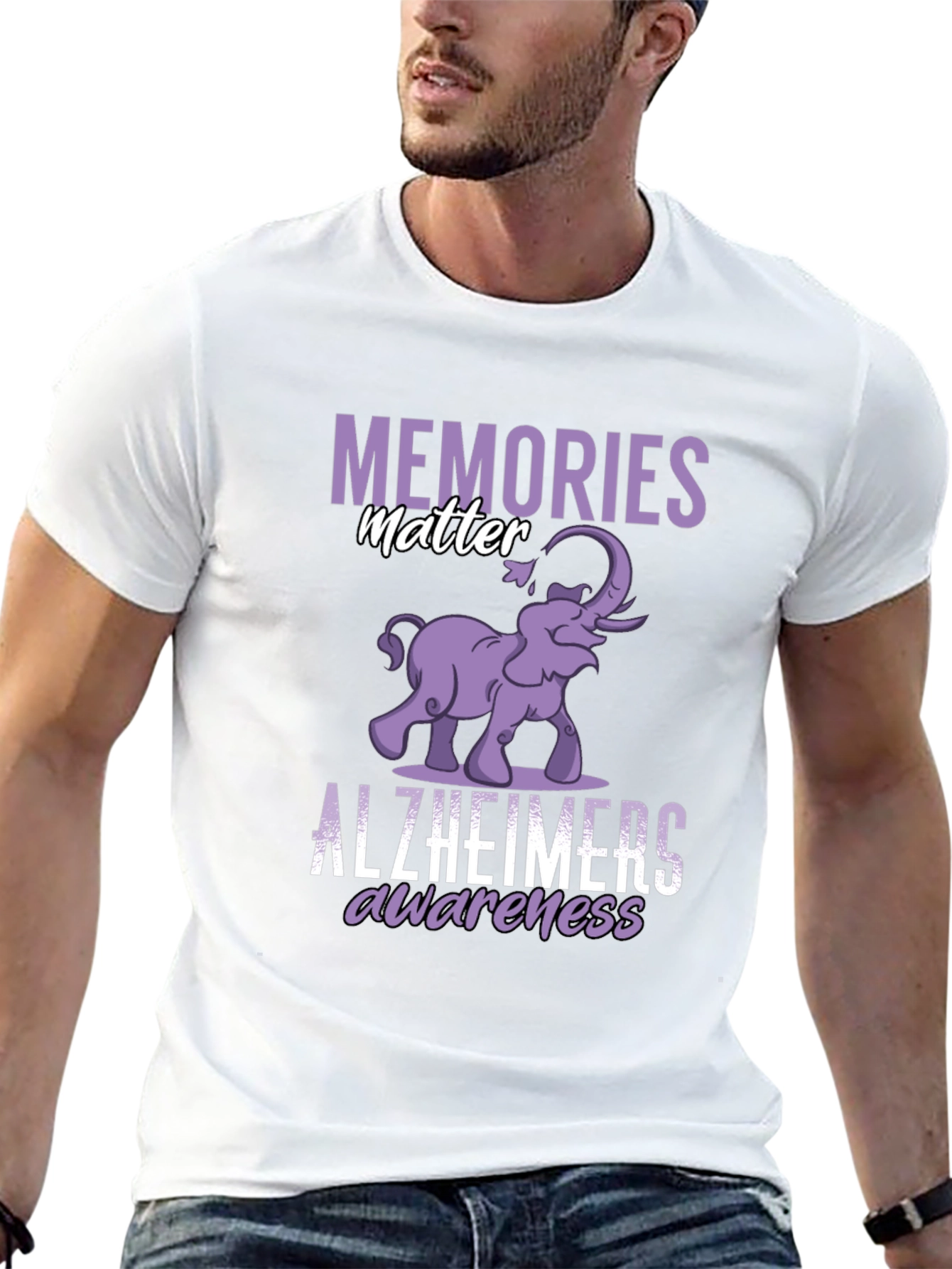Alzheimers Awareness Graphic T-Shirt