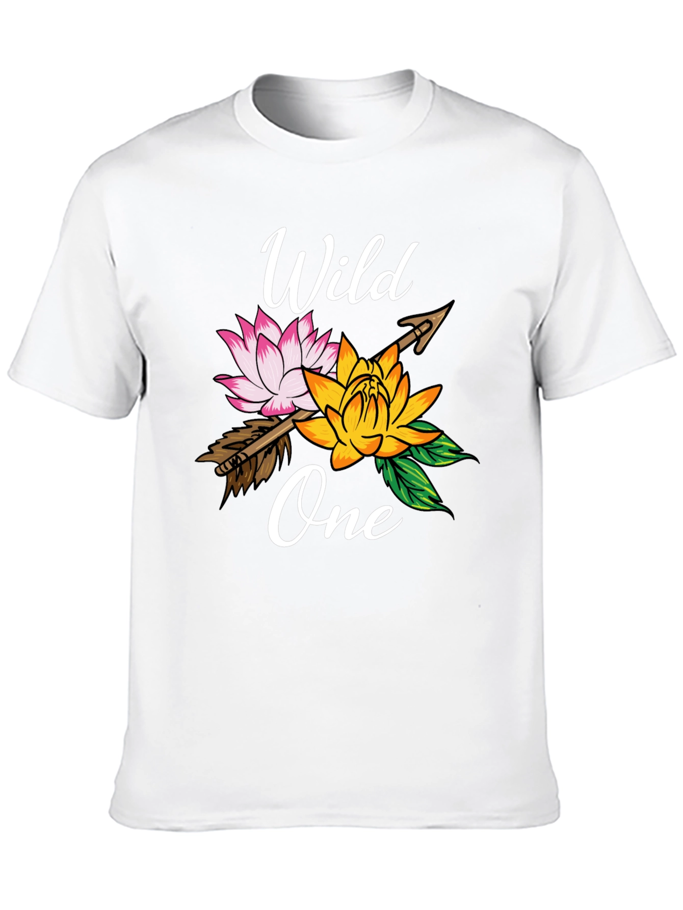 Wild One Floral Arrow Graphic T-Shirt