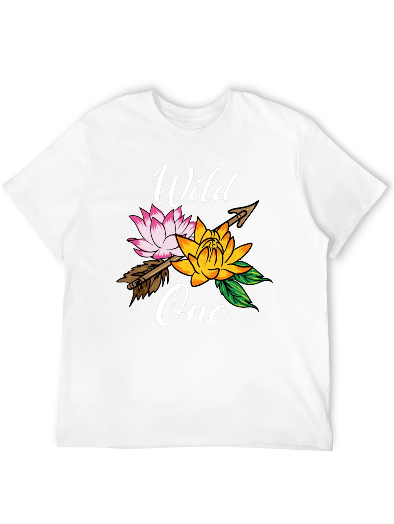 Wild One Floral Arrow Graphic T-Shirt