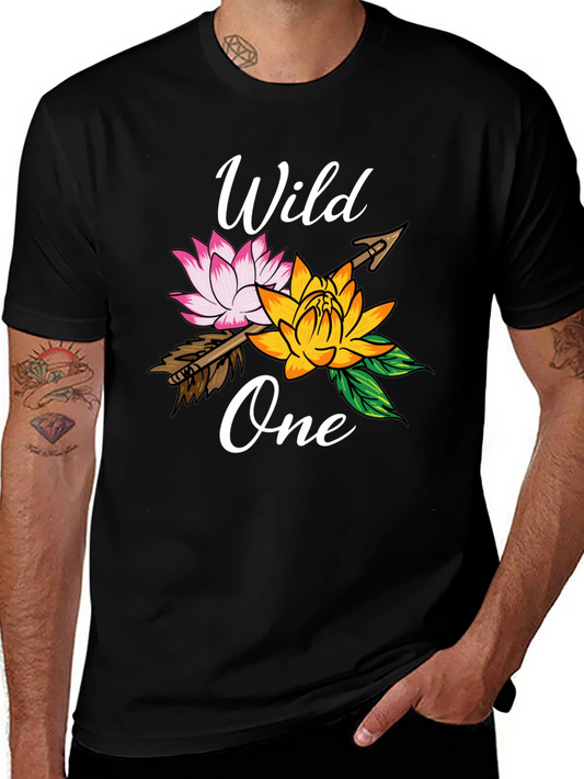 Wild One Floral Arrow Graphic T-Shirt