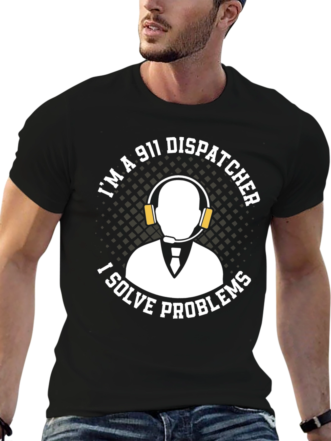 911 Dispatcher Problem Solver Graphic Tee
