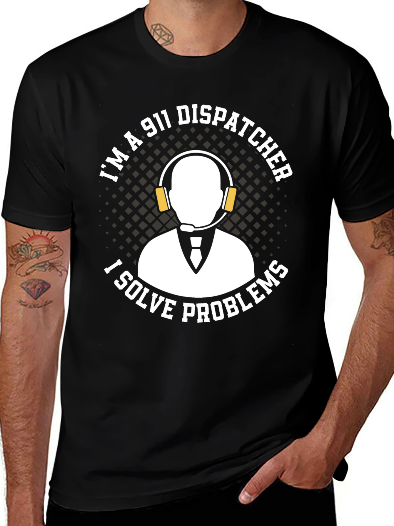 911 Dispatcher Problem Solver Graphic Tee