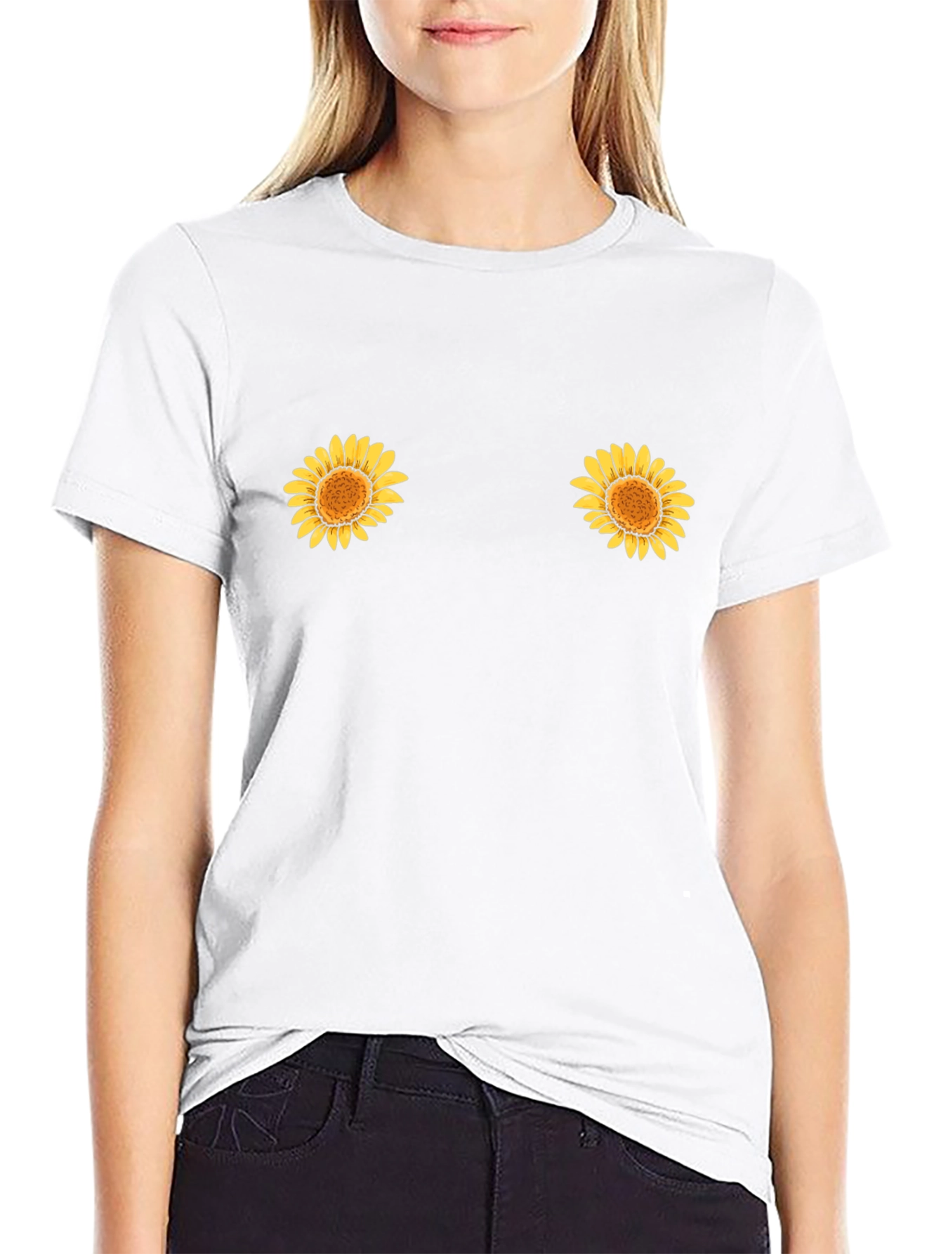 Sunflower Graphic Tee - Novelty Humor T-Shirt