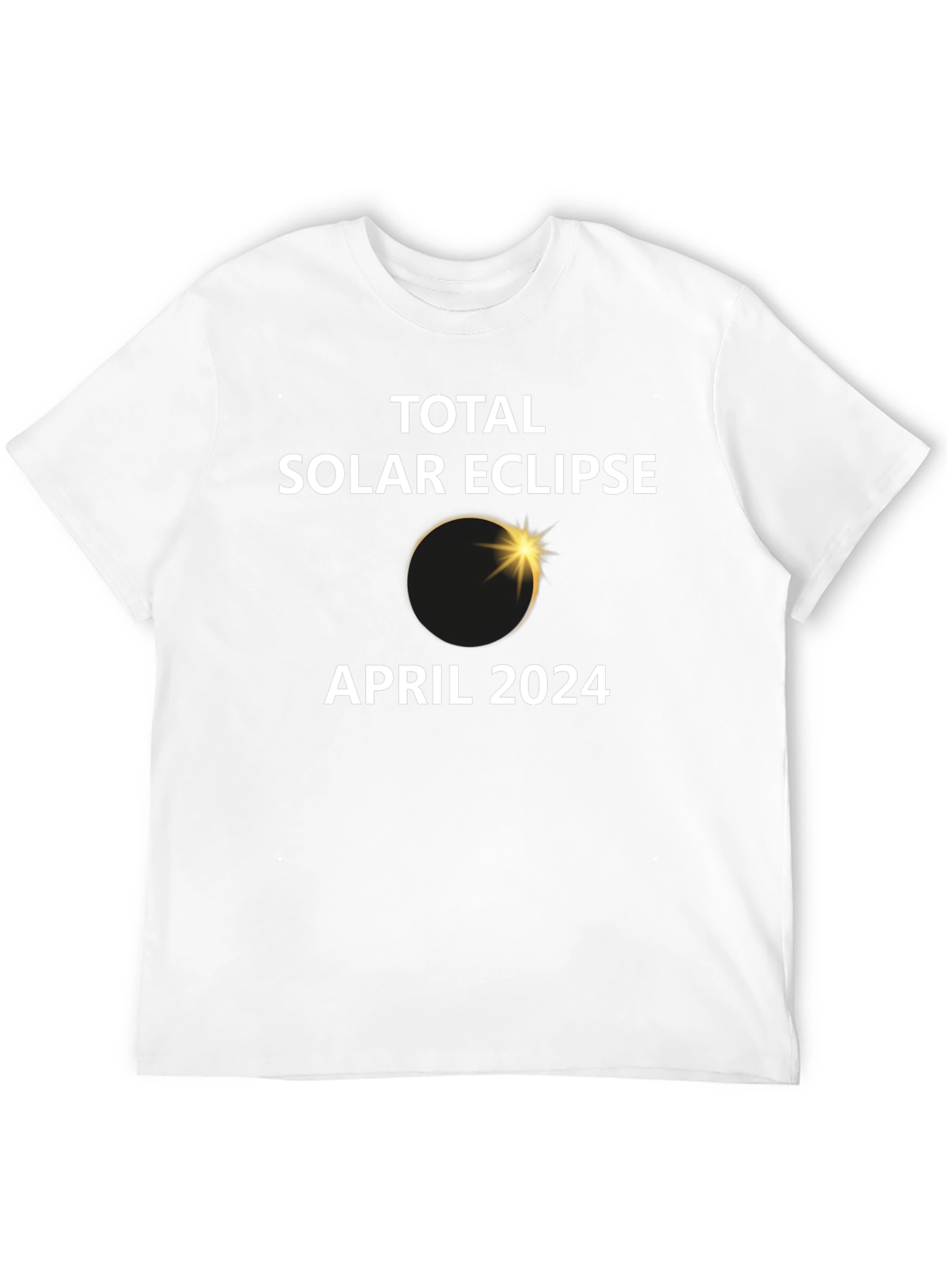Total Solar Eclipse April 2024 Black T-Shirt