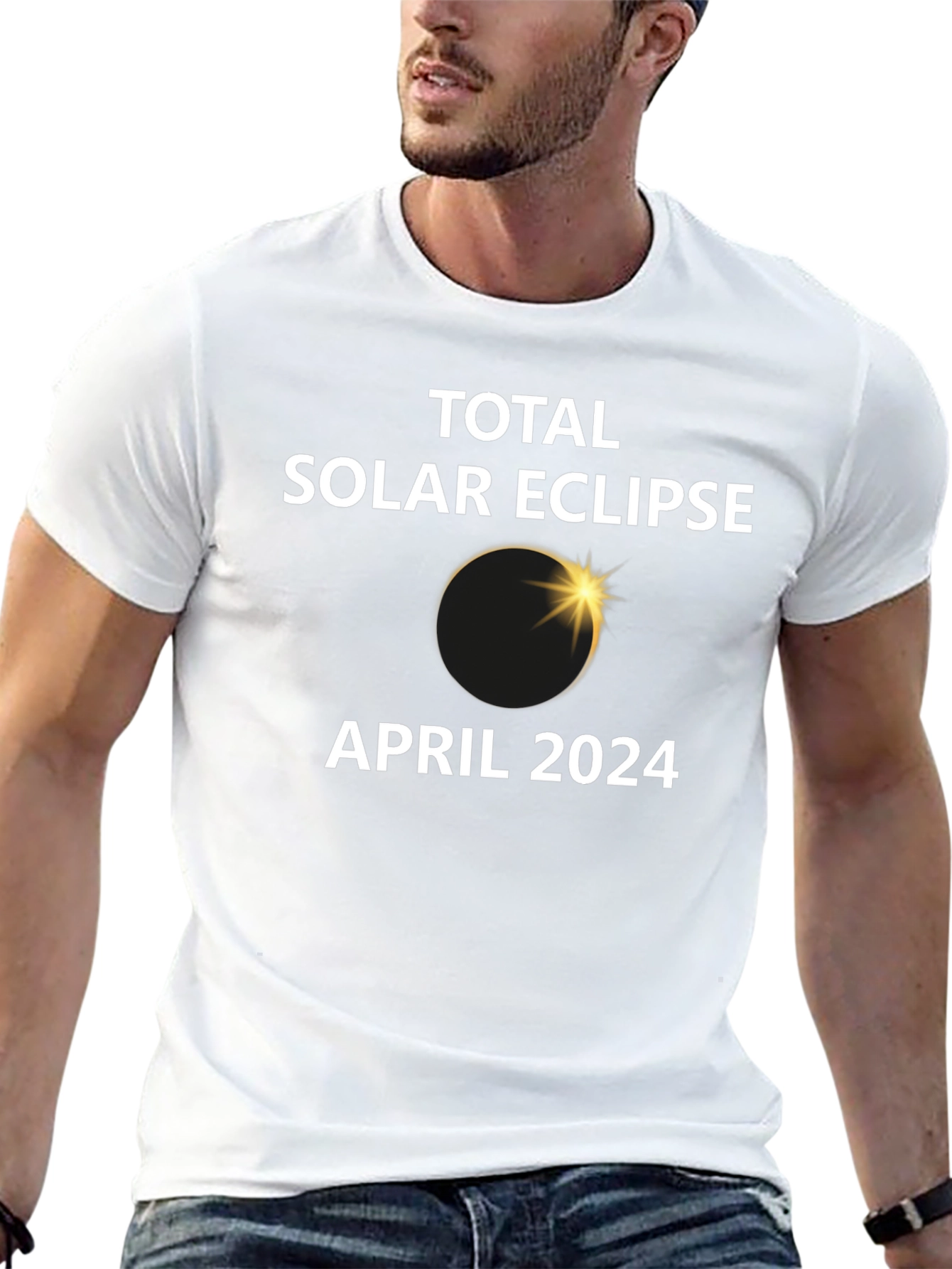 Total Solar Eclipse April 2024 Black T-Shirt