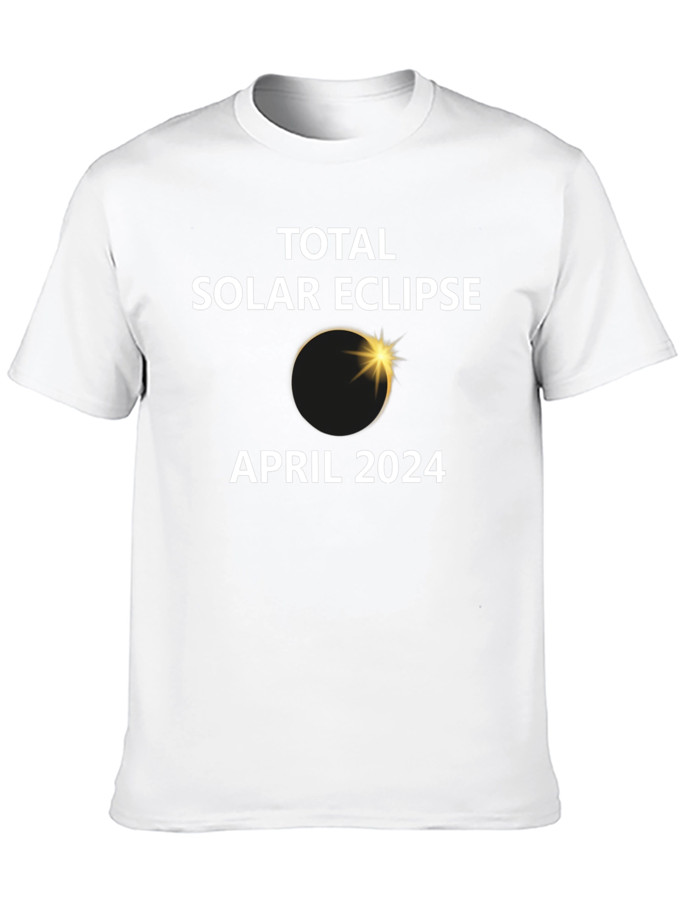 Total Solar Eclipse April 2024 Black T-Shirt