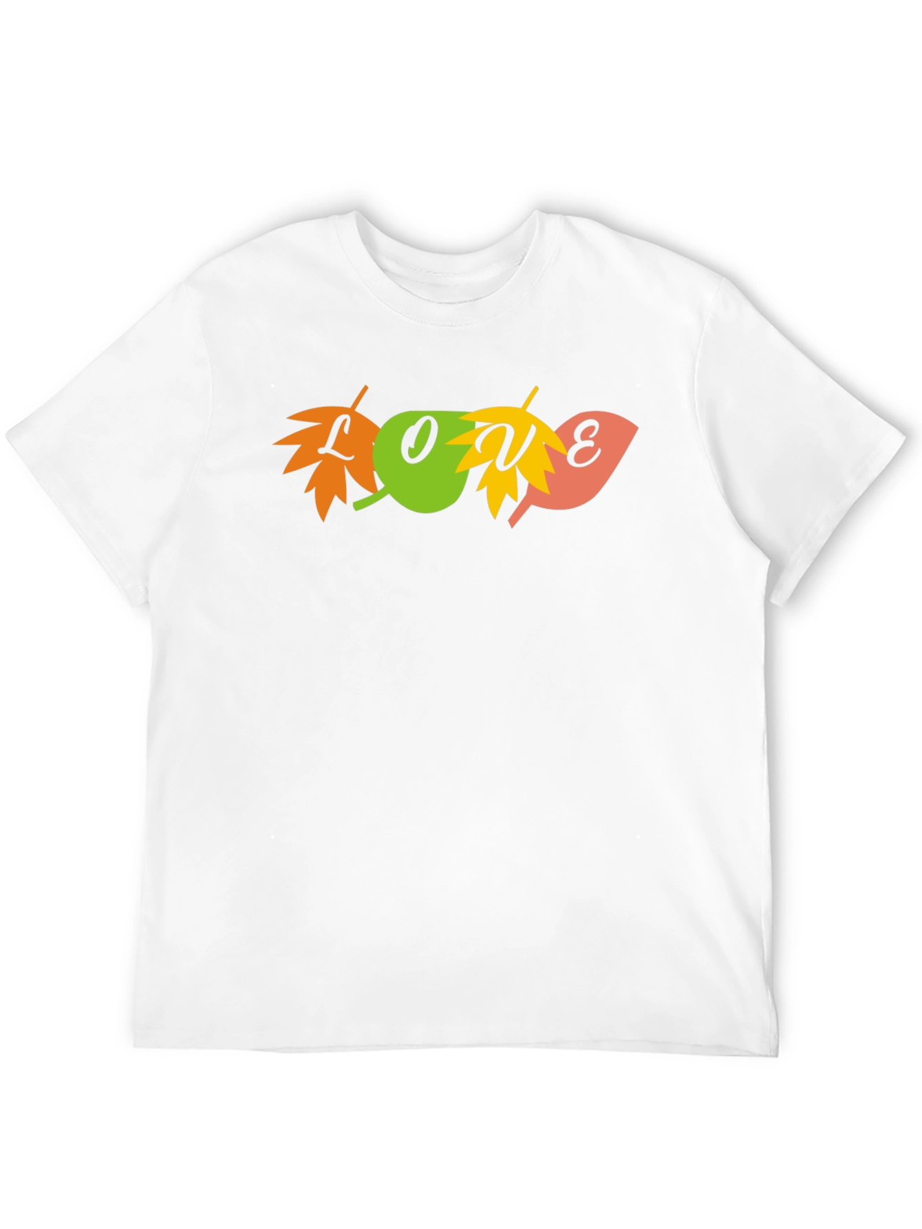 Autumn Love Leaf Graphic Tee