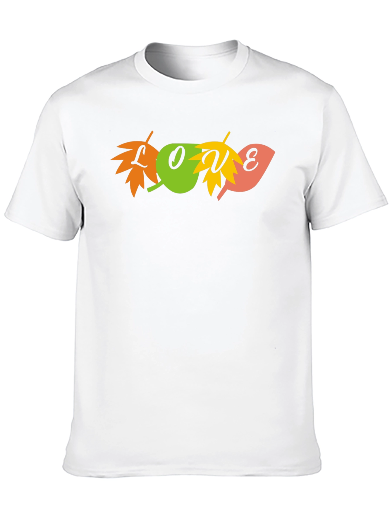 Autumn Love Leaf Graphic Tee