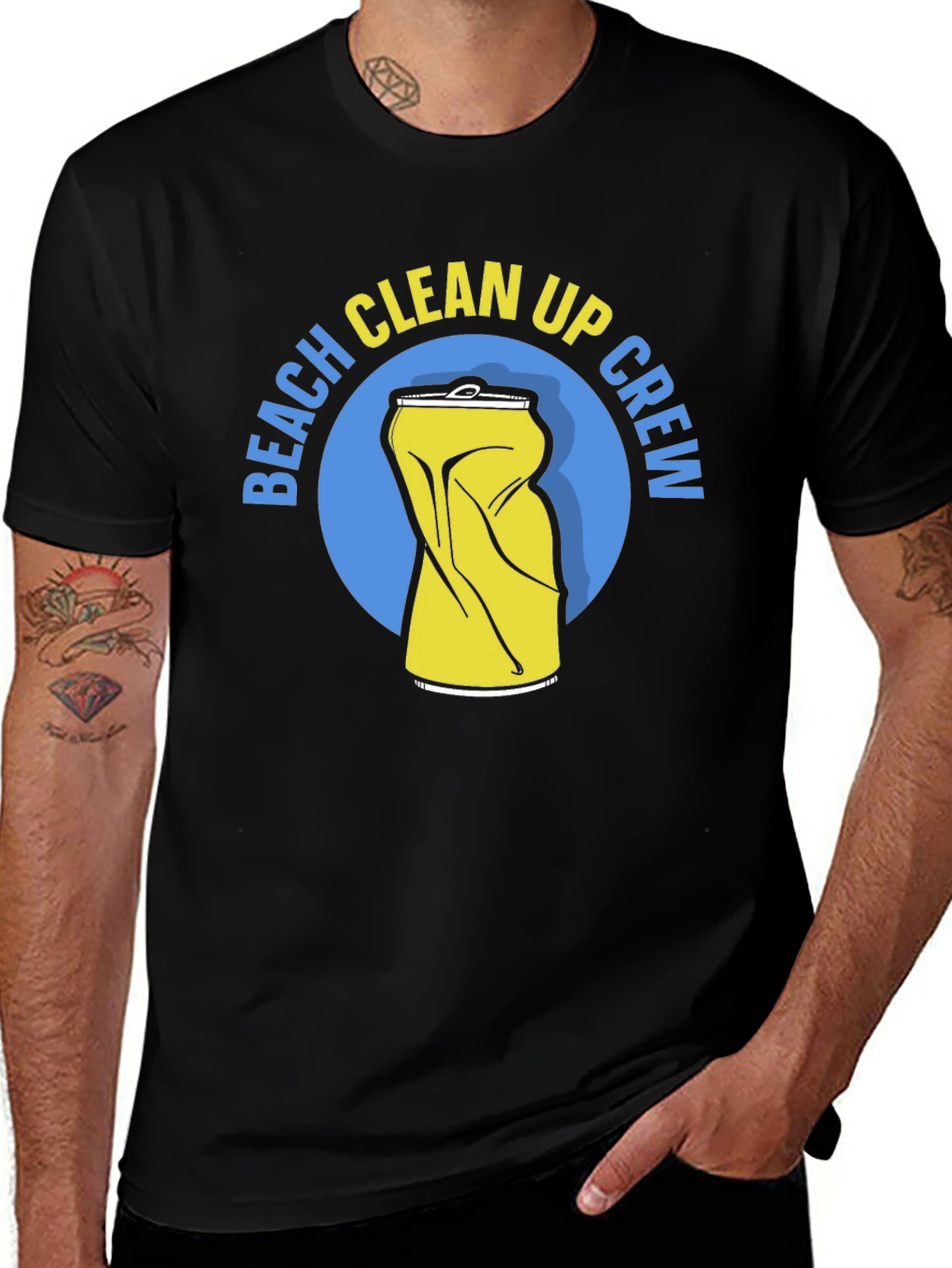 Beach Clean Up Crew T-Shirt - Black