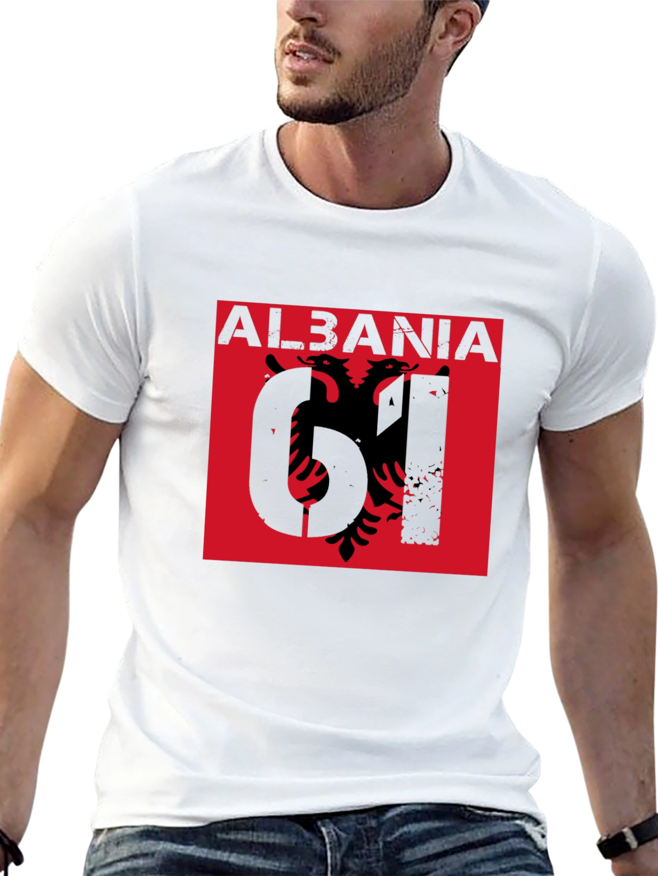 Albania Eagle Graphic Tee - Black