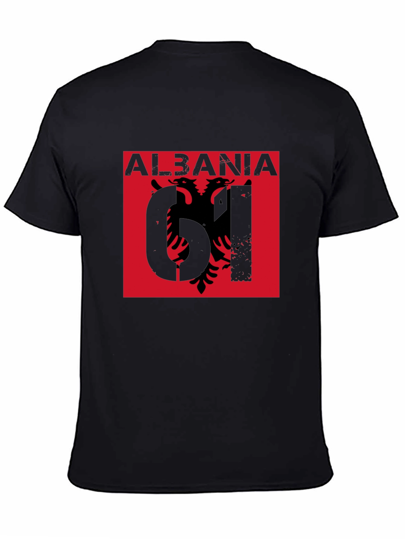 Albania Eagle Graphic Tee - Black