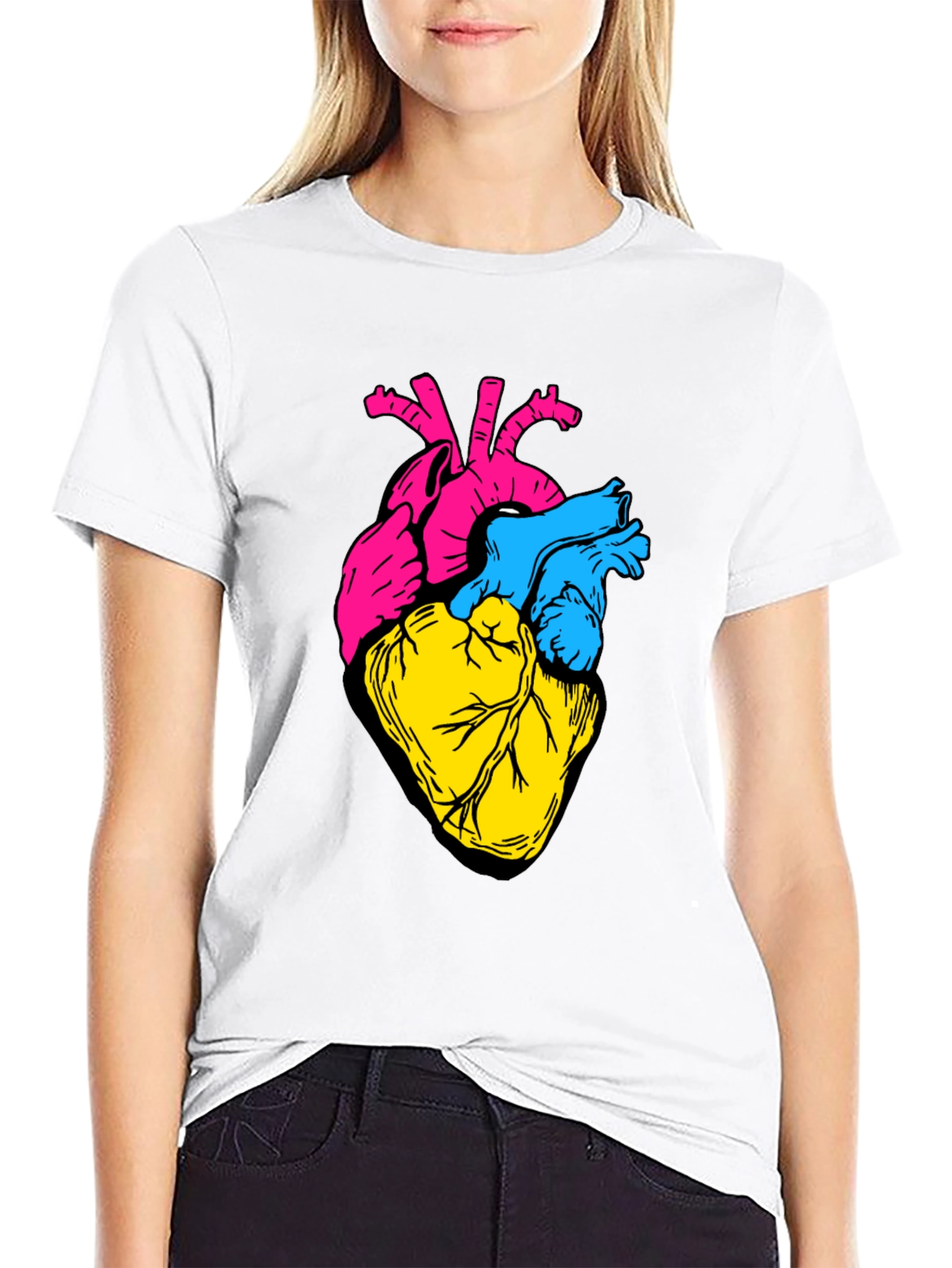 Anatomical Heart Tee - Bold Graphic Print