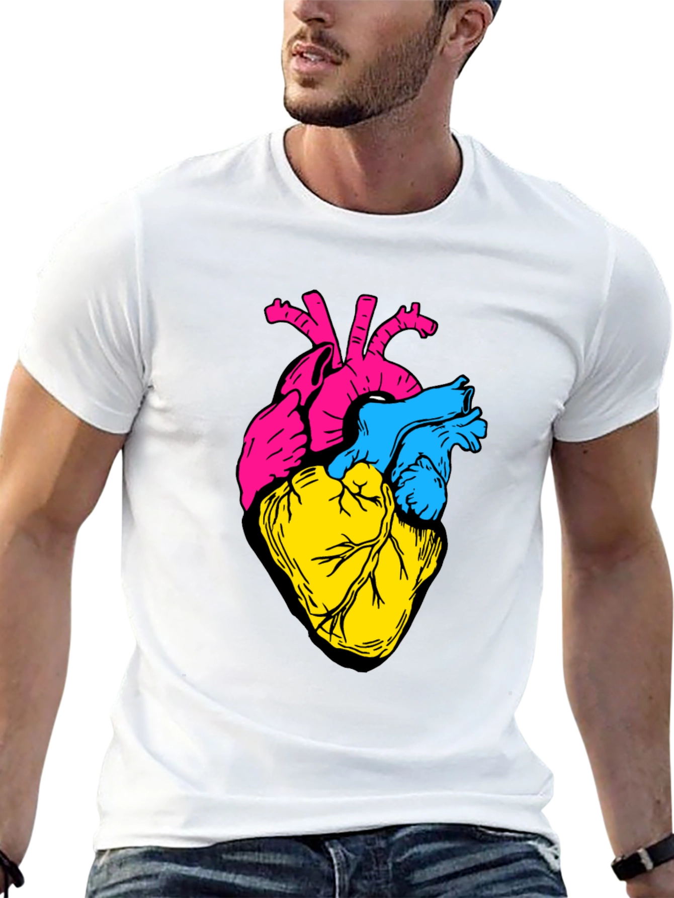 Anatomical Heart Tee - Bold Graphic Print