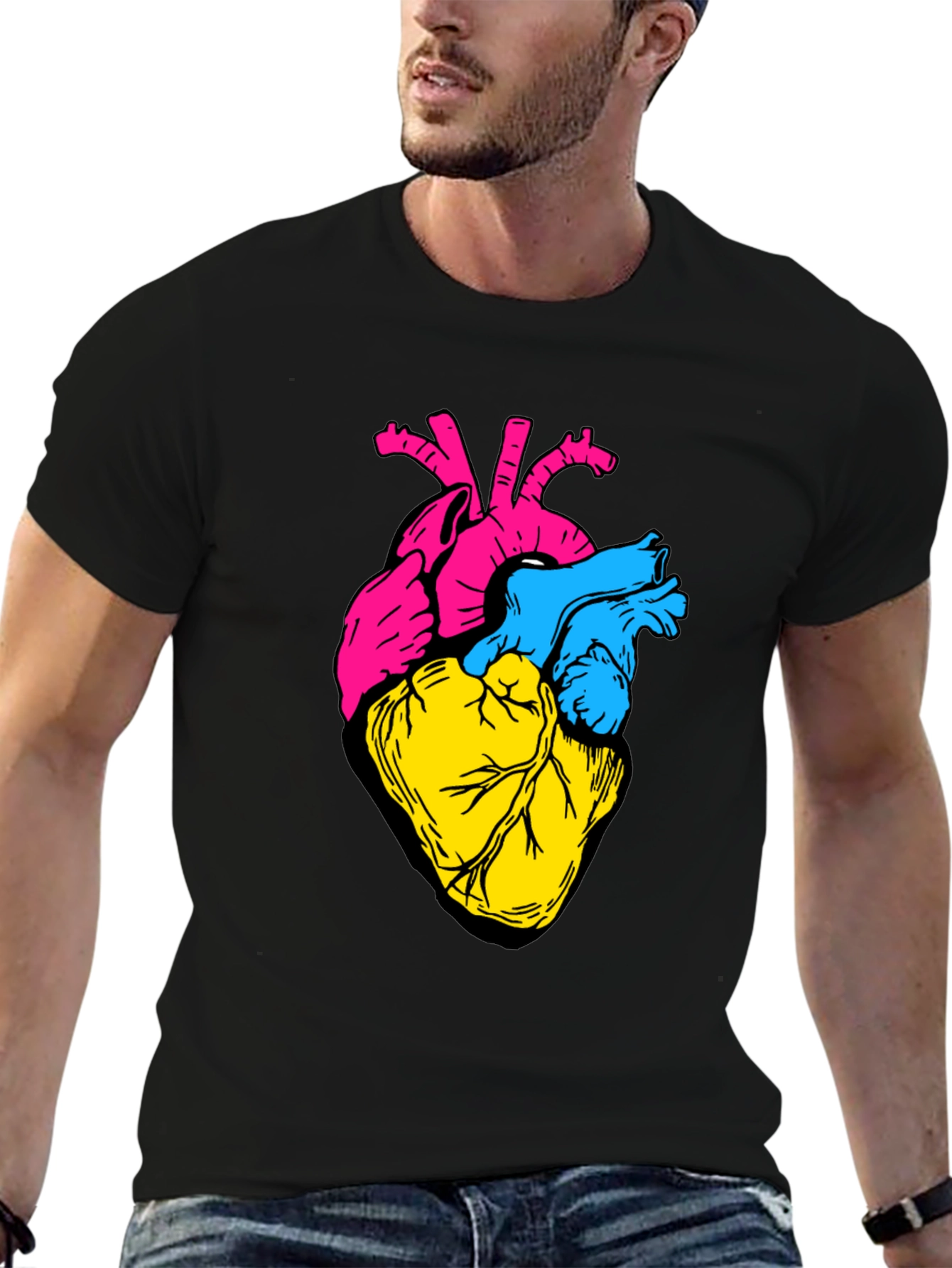 Anatomical Heart Tee - Bold Graphic Print