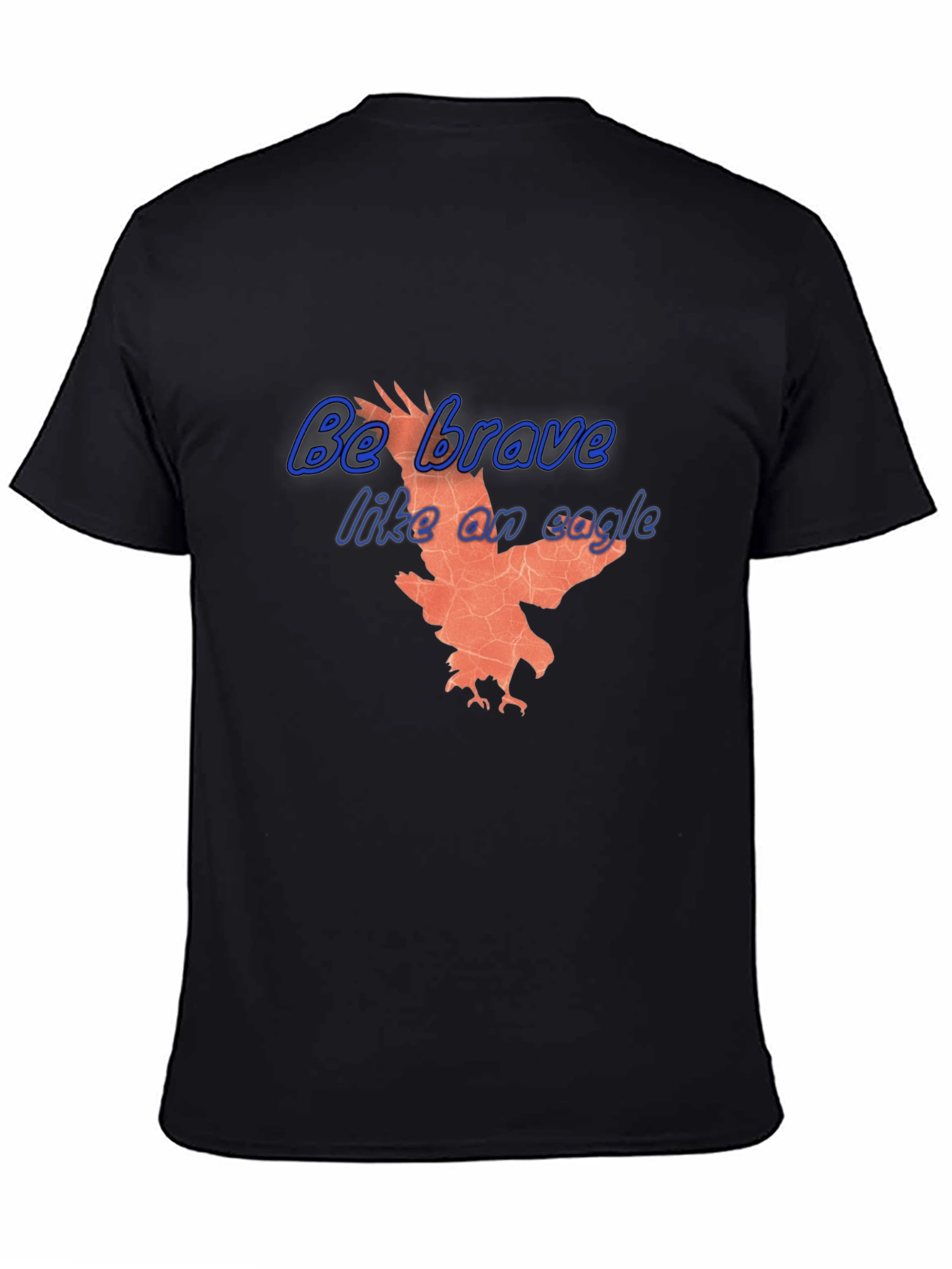 Be Brave Like an Eagle T-Shirt - Black
