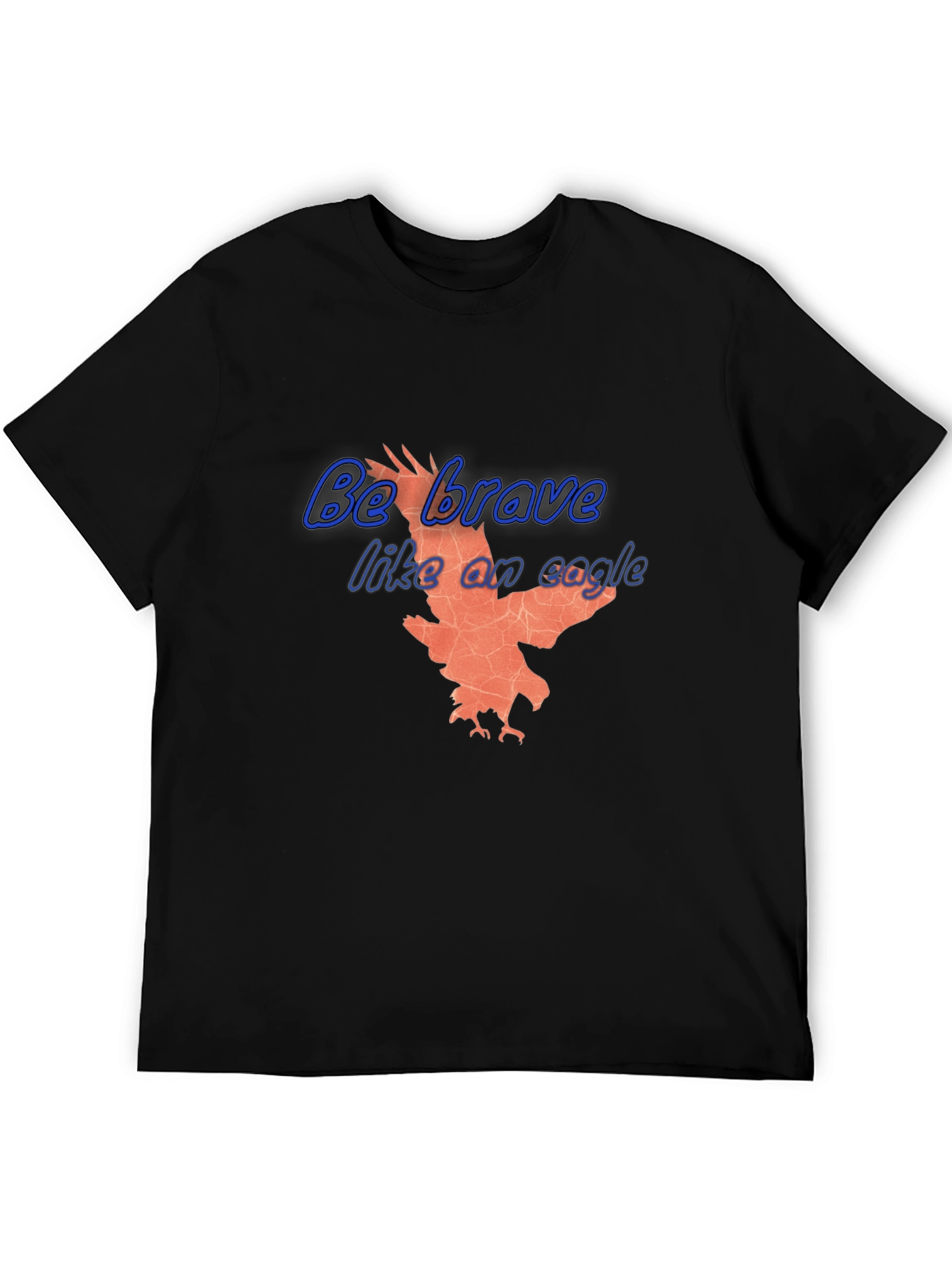 Be Brave Like an Eagle T-Shirt - Black