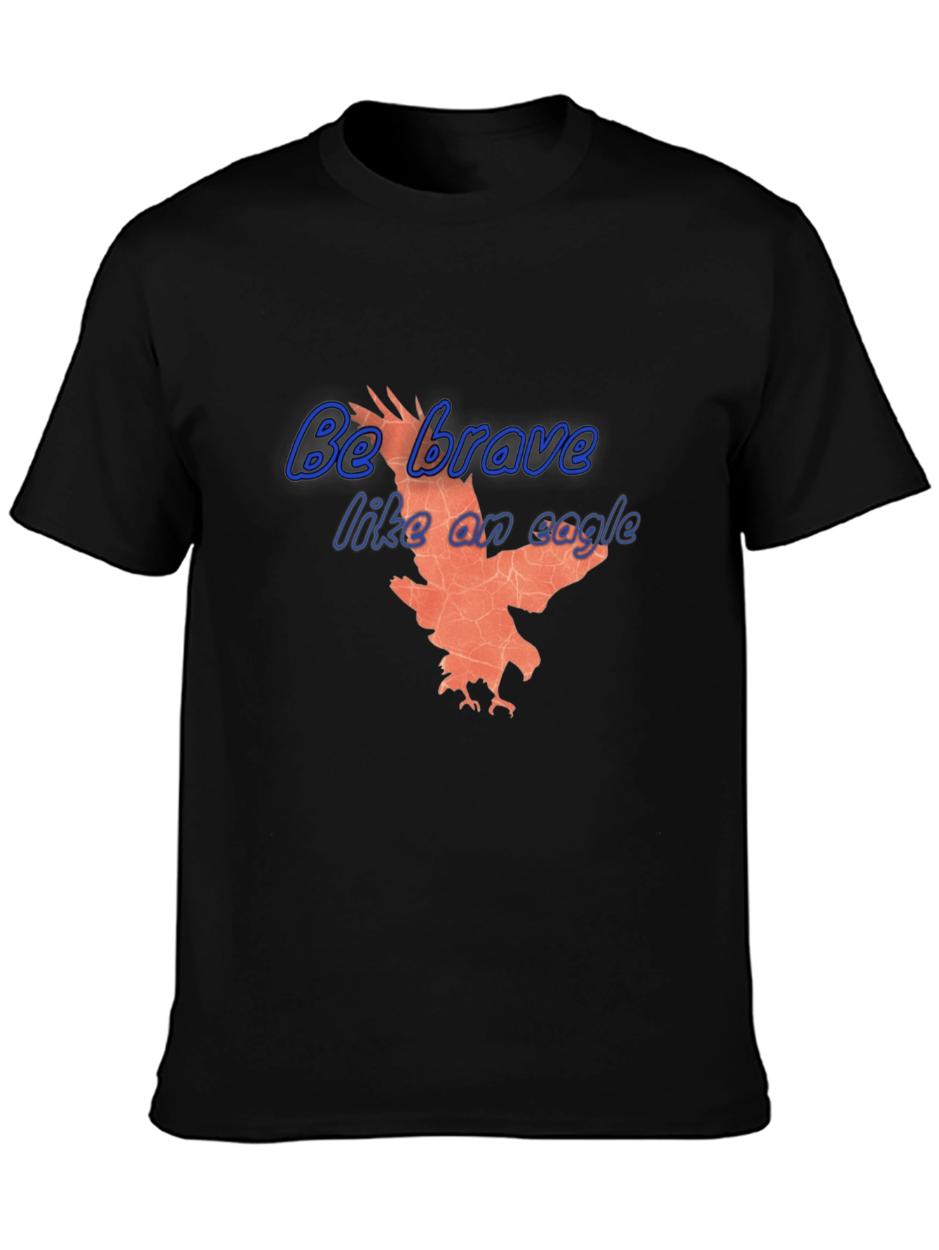 Be Brave Like an Eagle T-Shirt - Black