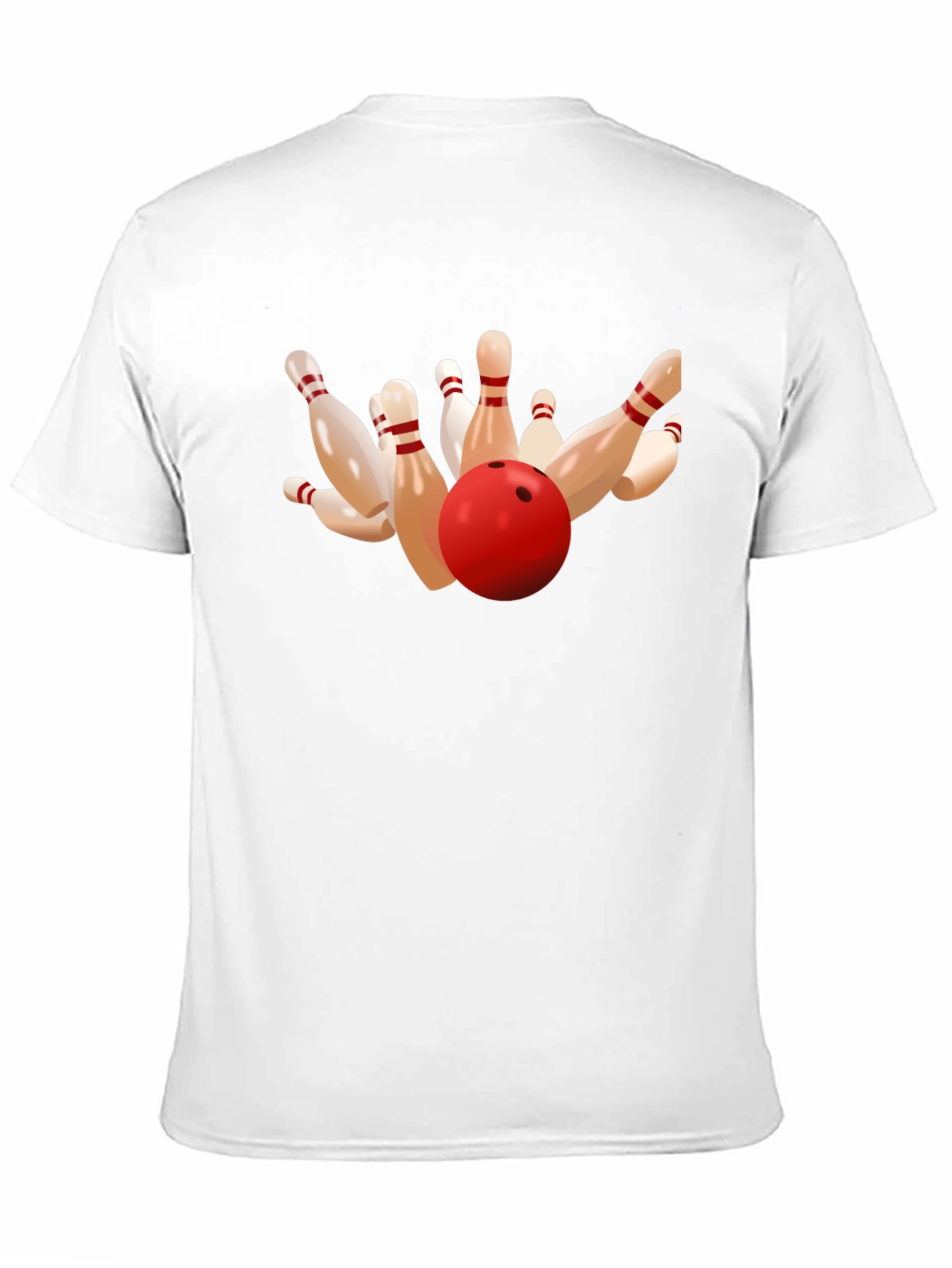 Bowling Strike Graphic Tee - Black