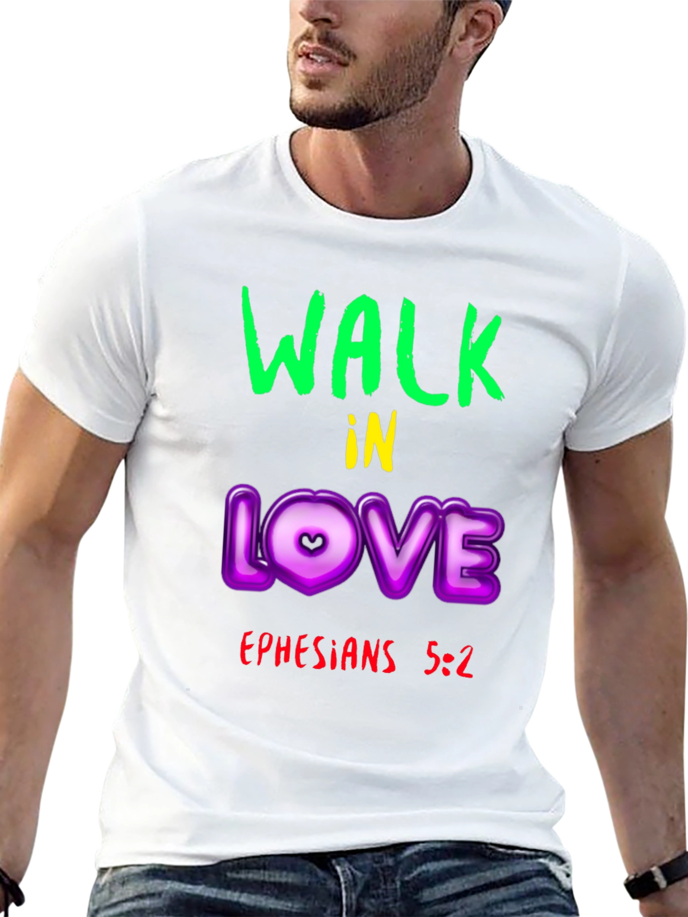 Walk in Love T-Shirt - Ephesians 5:2 Christian Apparel