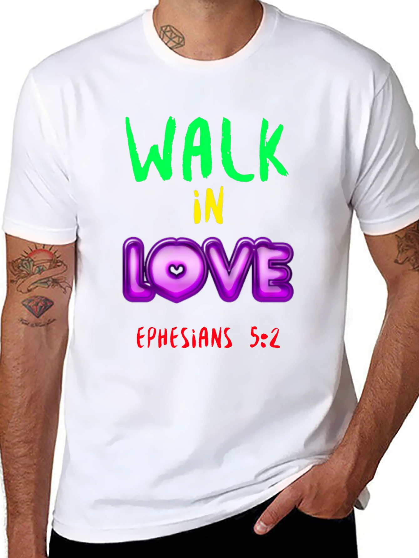 Walk in Love T-Shirt - Ephesians 5:2 Christian Apparel