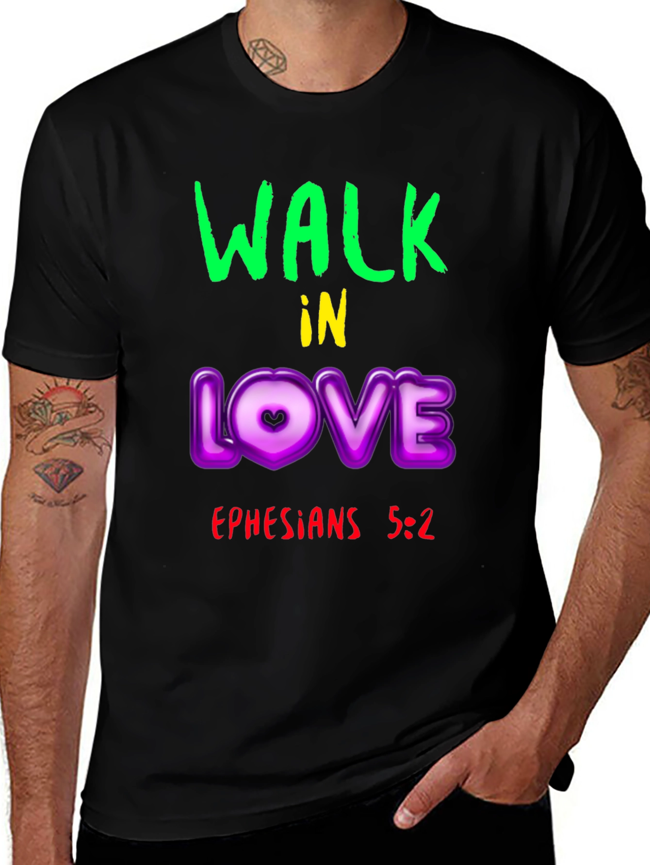 Walk in Love T-Shirt - Ephesians 5:2 Christian Apparel