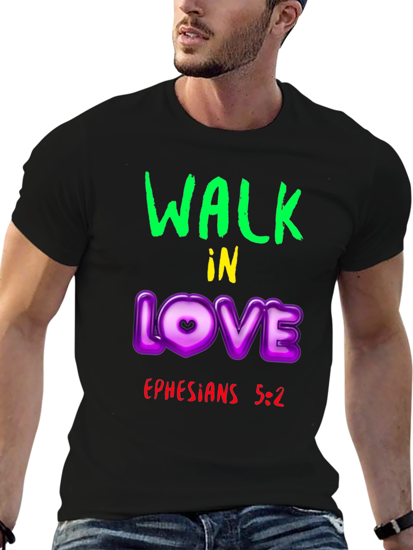 Walk in Love T-Shirt - Ephesians 5:2 Christian Apparel