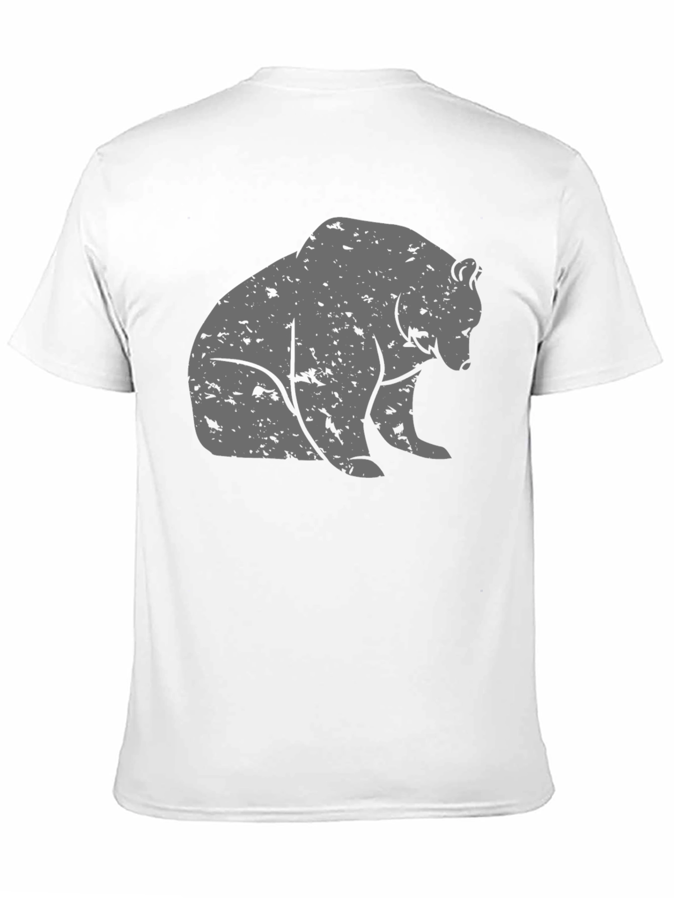 Bear Graphic T-Shirt - Casual Black Tee
