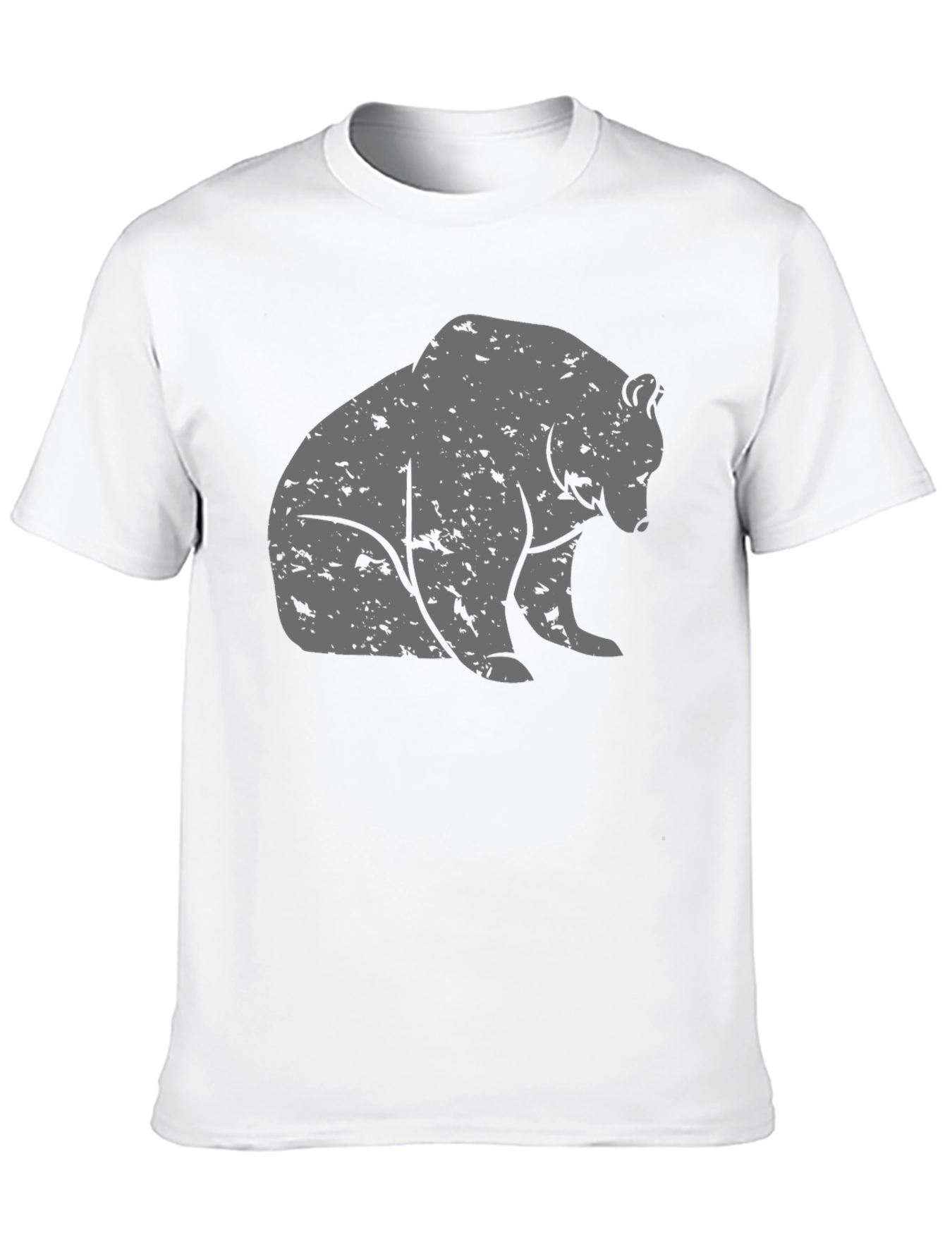 Bear Graphic T-Shirt - Casual Black Tee