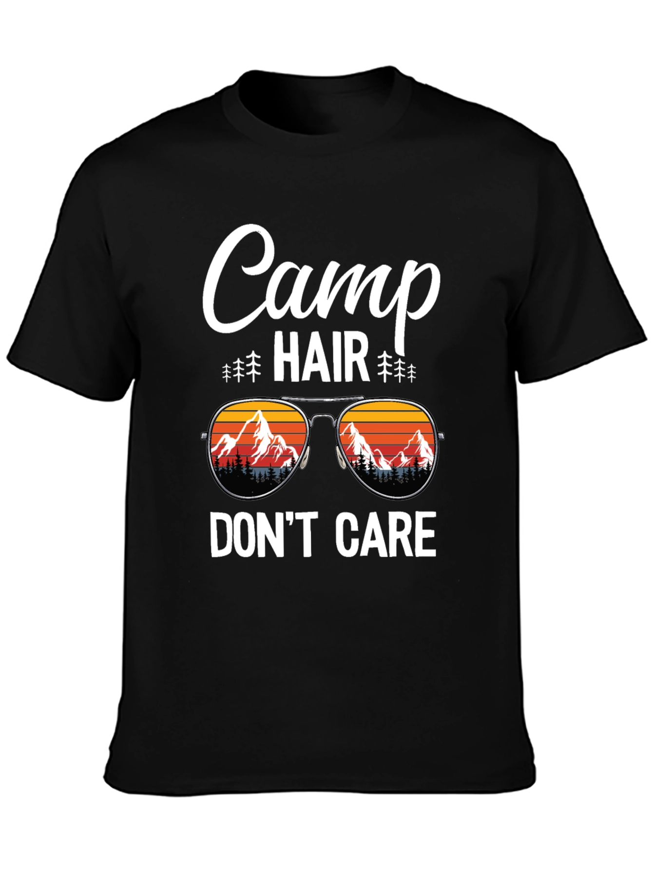 Camp Hair Dont Care Graphic T-Shirt