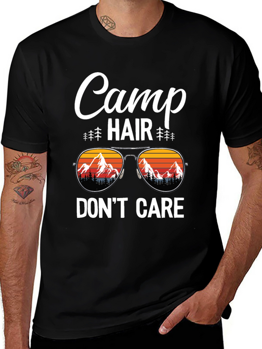 Camp Hair Dont Care Graphic T-Shirt