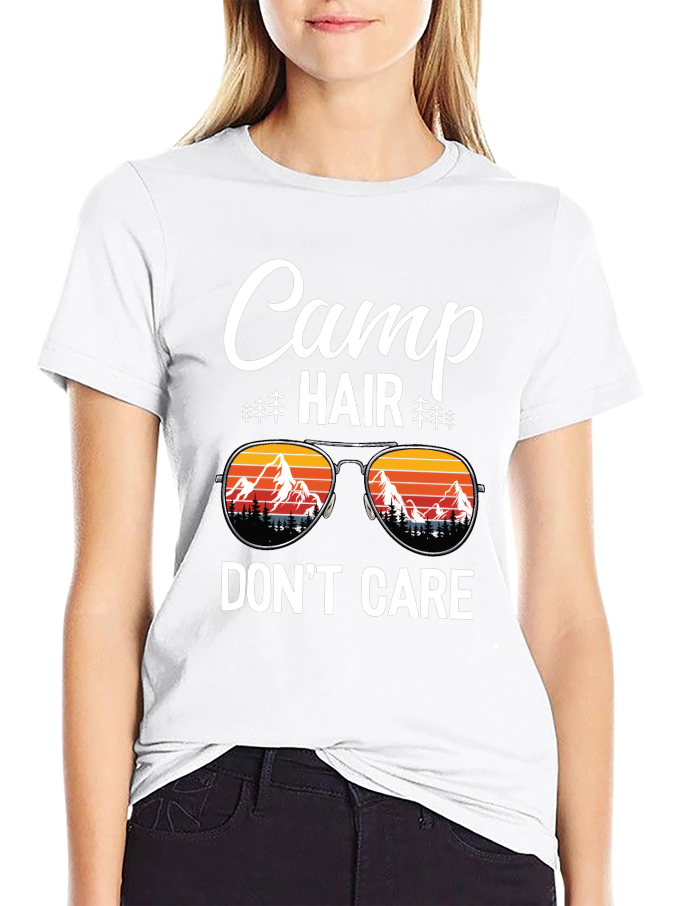 Camp Hair Dont Care Graphic T-Shirt
