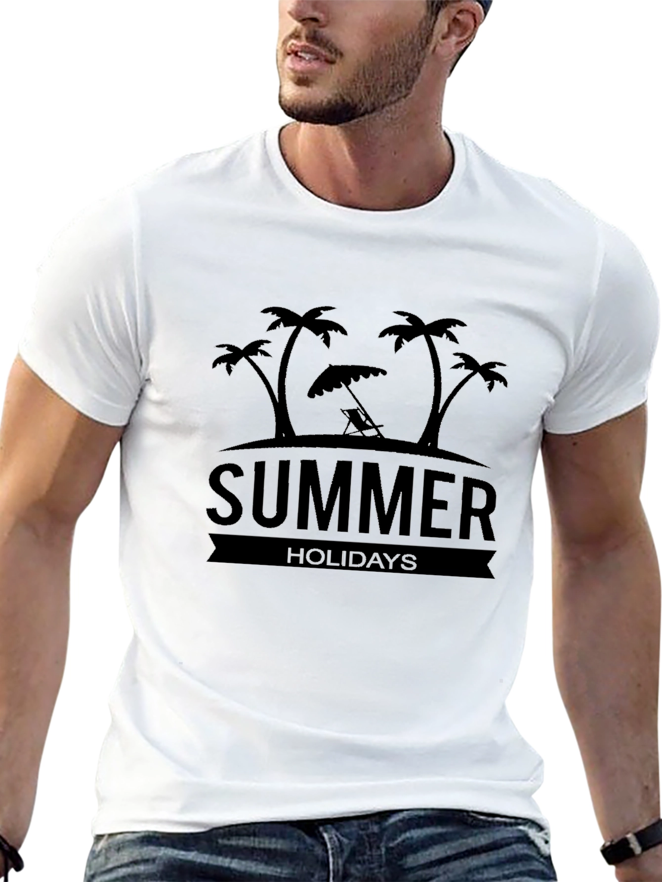 Summer Holiday Palm Tee - Mens Short Sleeve