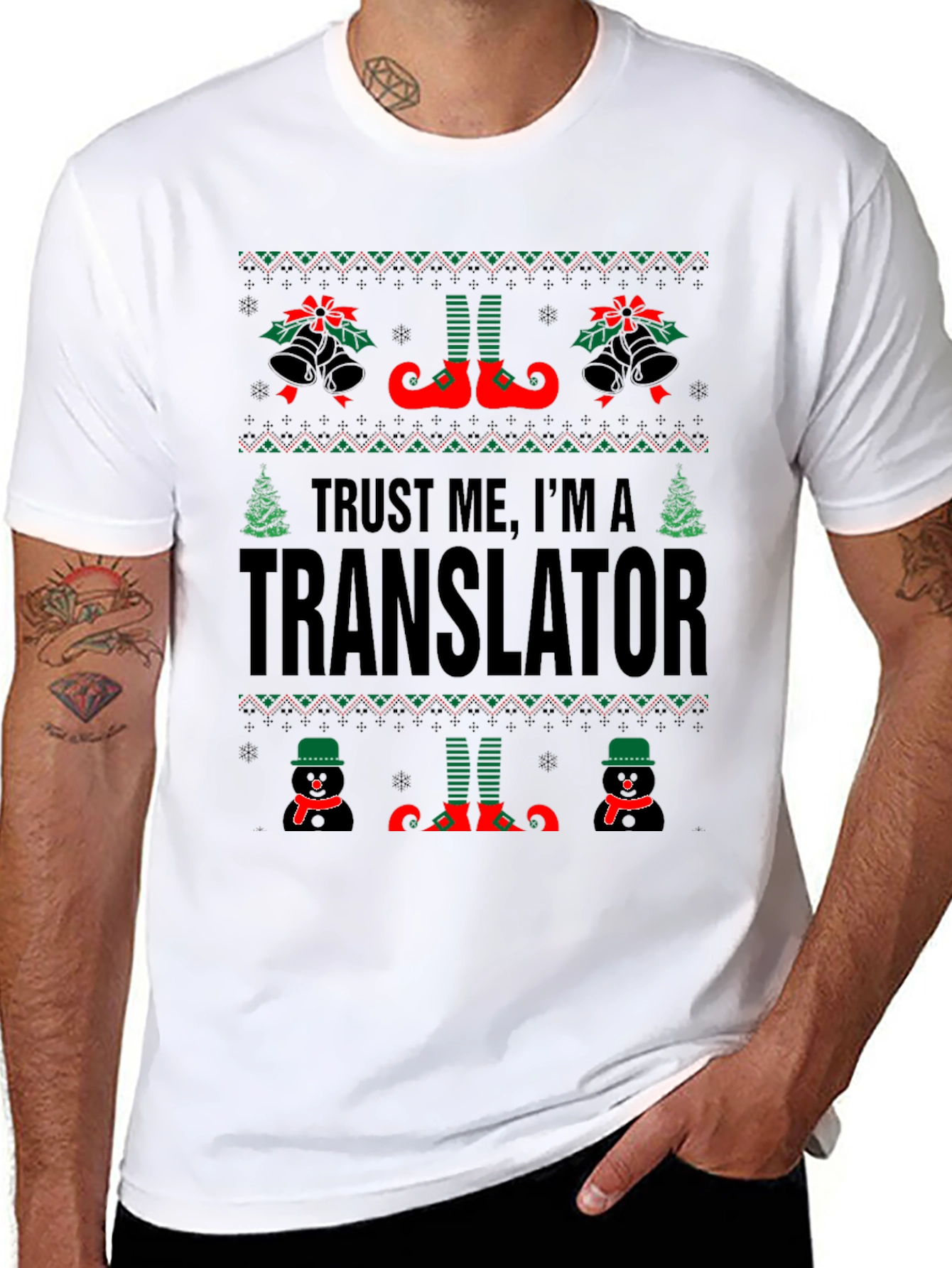 Trust Me Im A Translator Christmas T-Shirt