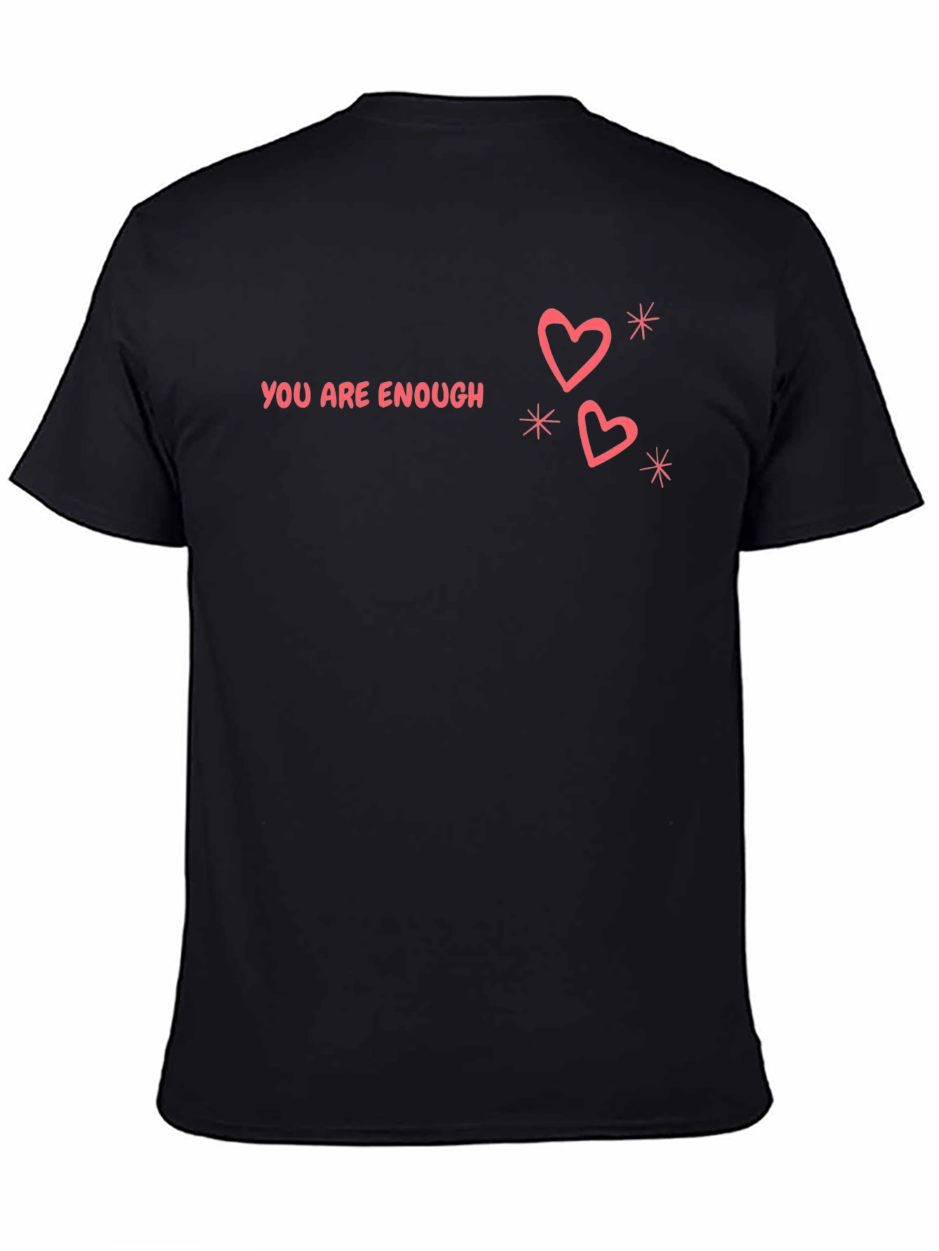 You Are Enough Graphic Tee - Black