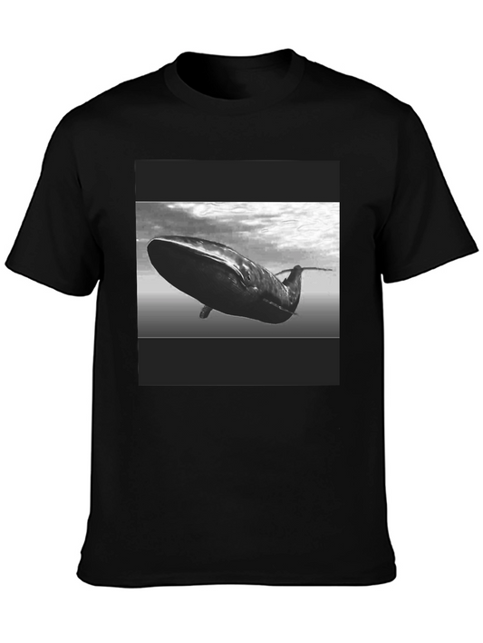 Whale Graphic Black T-Shirt