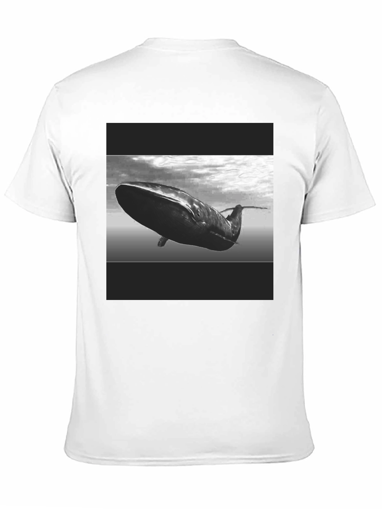 Whale Graphic Black T-Shirt