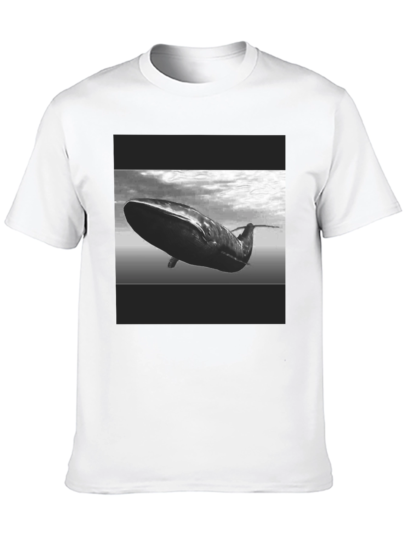 Whale Graphic Black T-Shirt