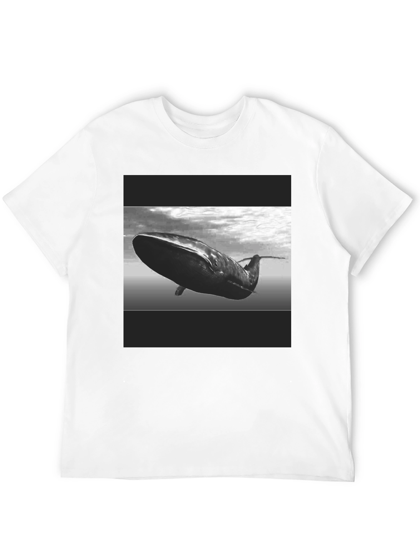 Whale Graphic Black T-Shirt