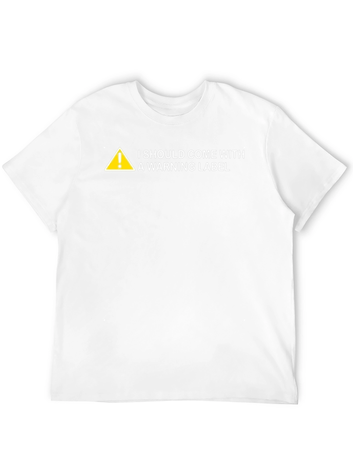 Warning Label Graphic Novelty T-Shirt