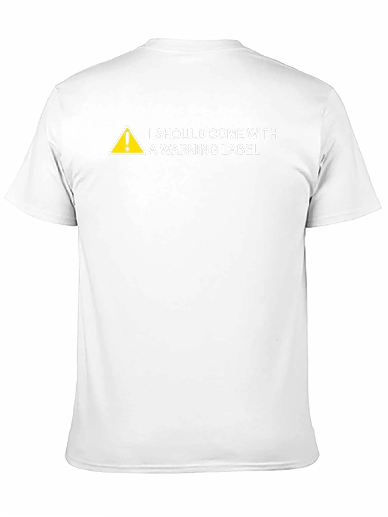 Warning Label Graphic Novelty T-Shirt